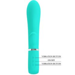 Thomas Super Soft Silicone Rabbit Vibrator –  Turquoise