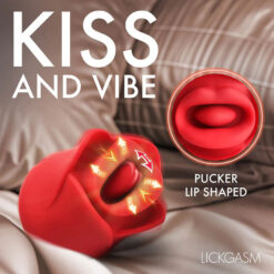 Sweet Kiss Kissing & Vibrating Clitoral Stimulator – Red