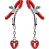 Charmed Heart Padlock Nipple Clamps