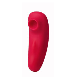 Remi 15-Function Rechargeable Remote Control   Suction Panty Vibe – Red