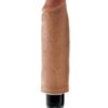 King Cock 6 Inch Vibrating Stiffy – Tan