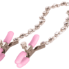 Nipple Play Crystal Chain Nipple Clamps – Pink