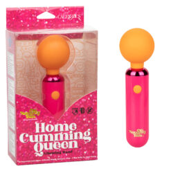 Naughty Bits Home Cumming Queen Vibrating Wand –  Orange/pink