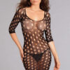 BWB107 Polka Dot Mesh Bodystocking