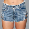 J10 Buckled Down Denim Shorts