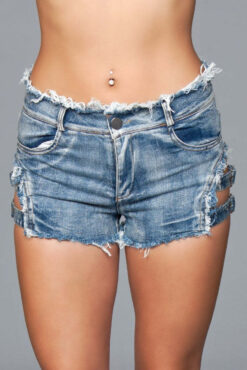 J10 Buckled Down Denim Shorts