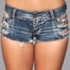 J7 Distressed Side Cutout Shorts